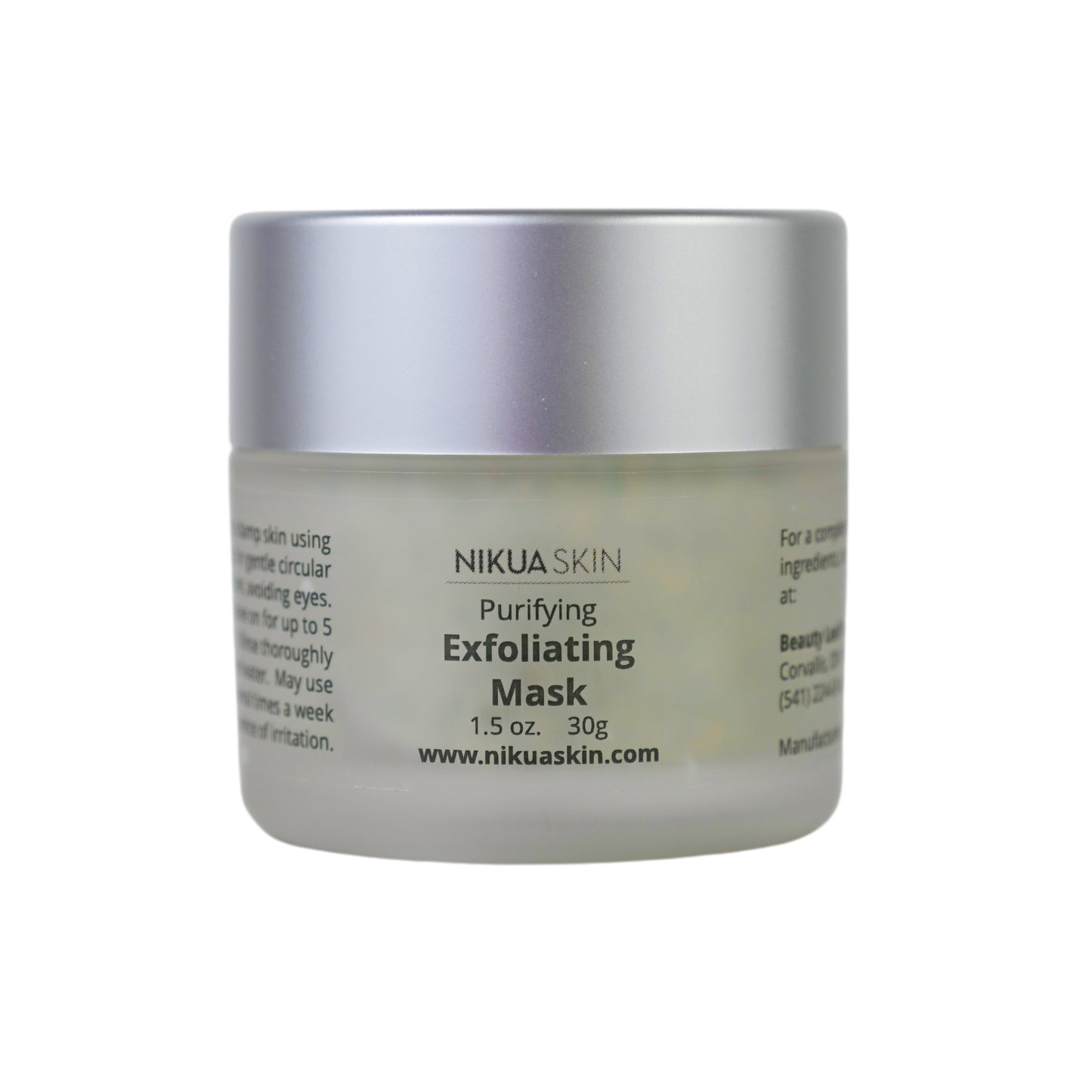 Exfoliating mask front image