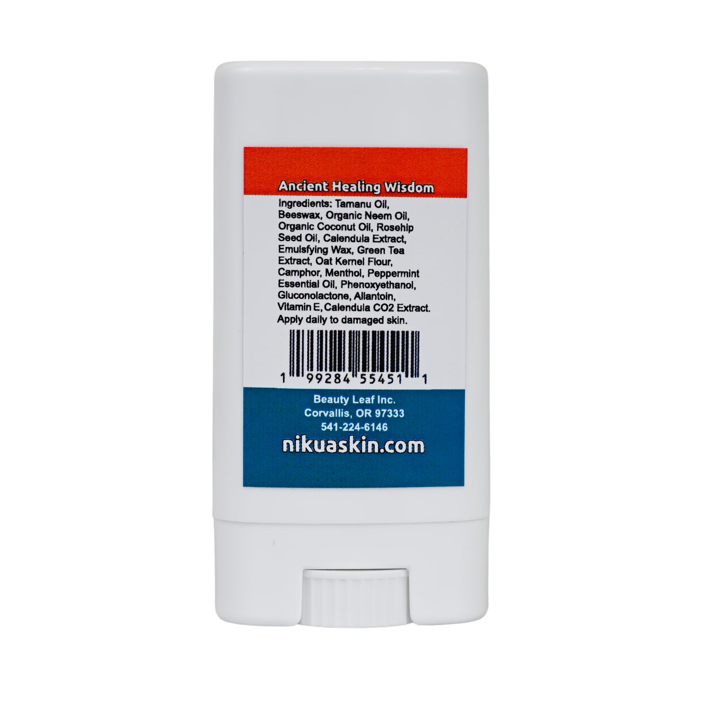 Healing foot stick packaging back