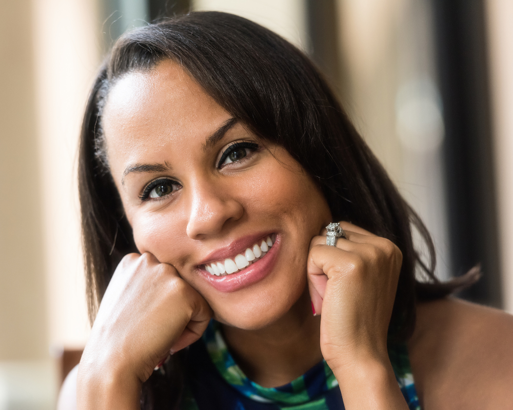 Woman smiling