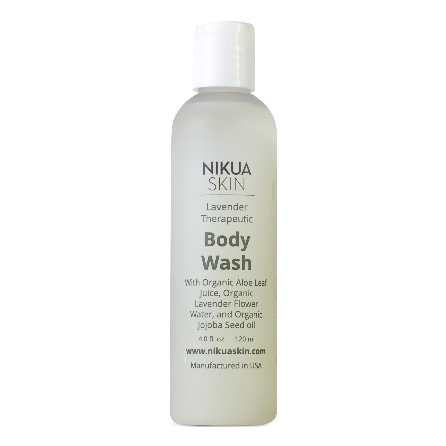 Body wash bottle front