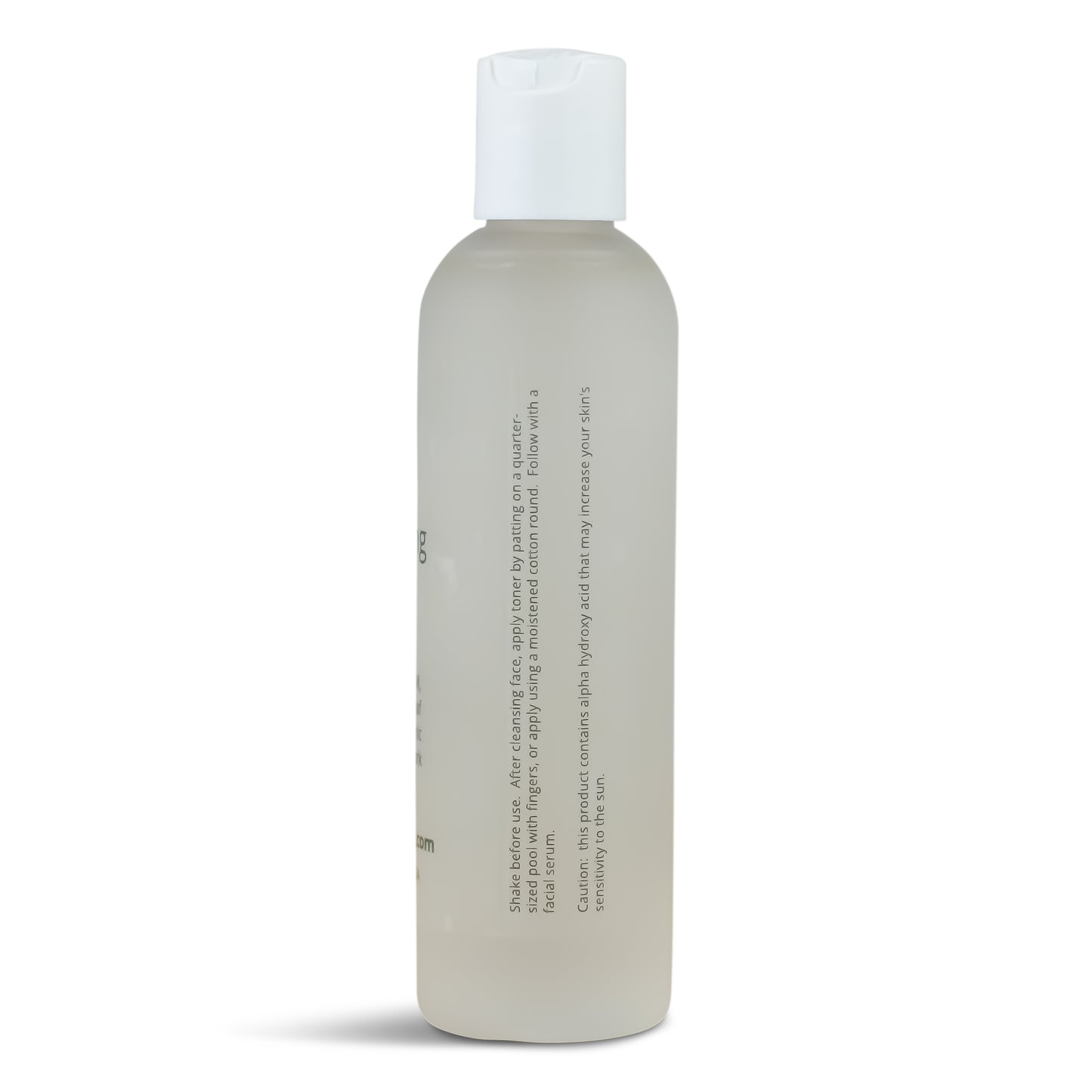 Toner bottle side with directions