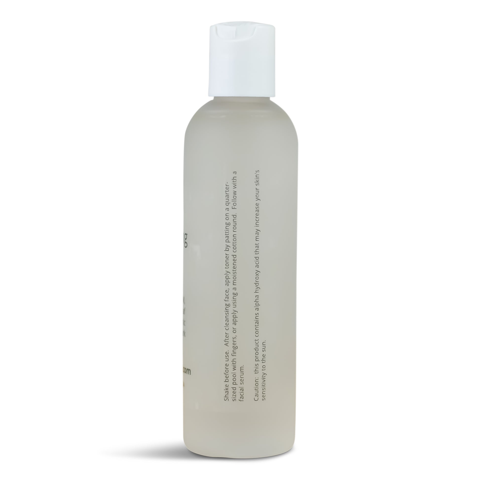 Toner bottle side with directions