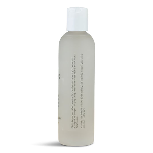 Toner bottle side with directions